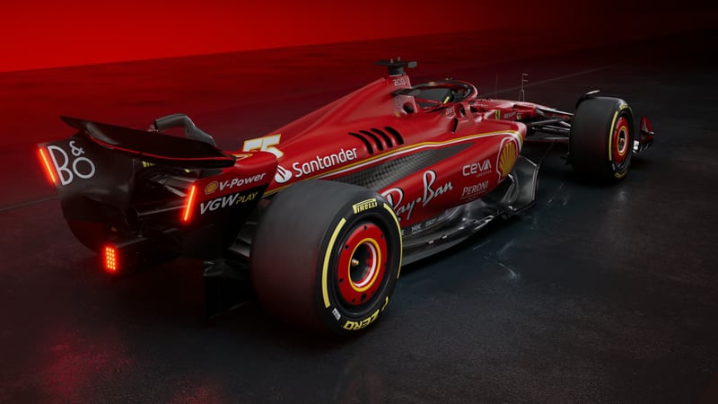 Scuderia Ferrari's new car for the 2024 F1 season, the SF-24